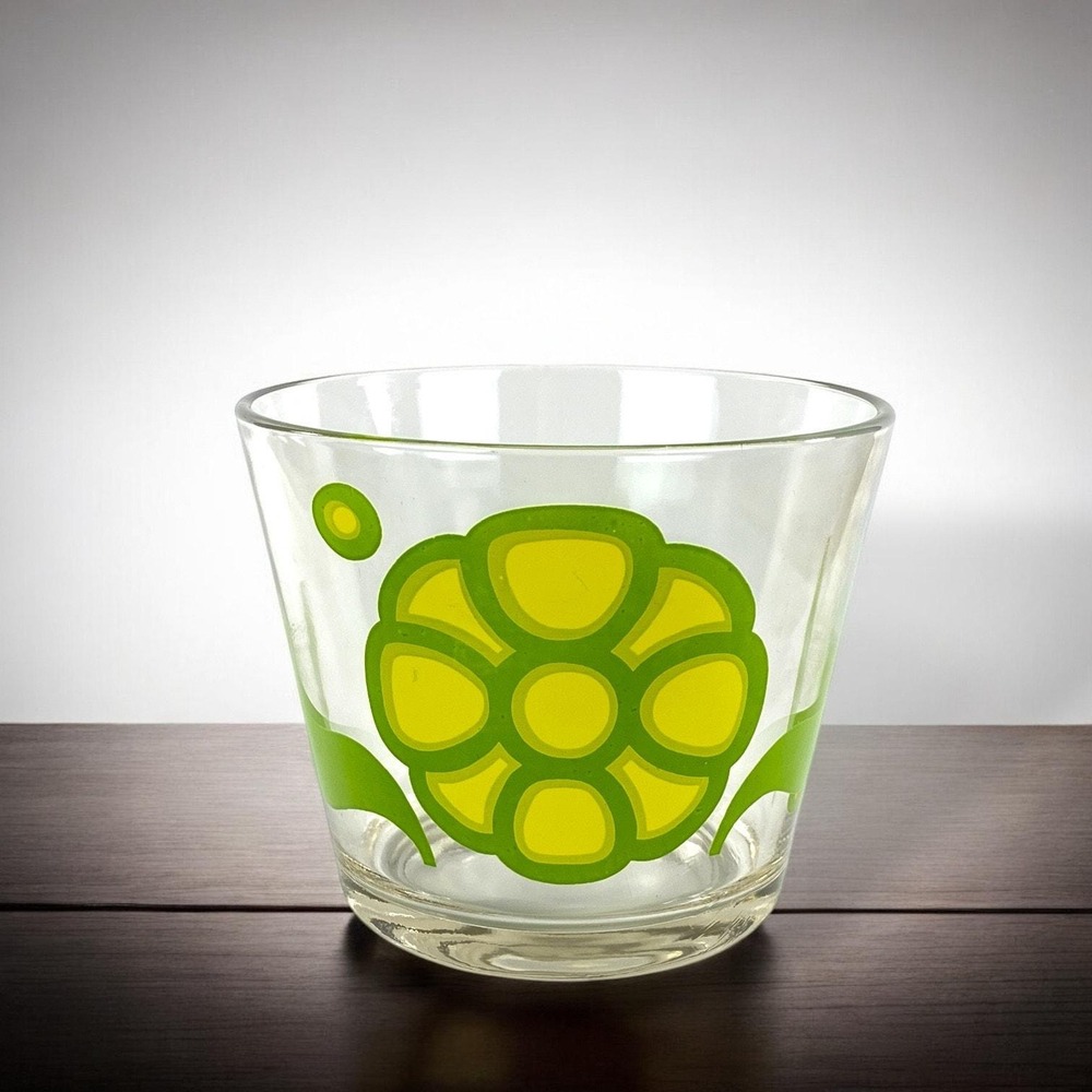 Colony Ice Bucket Yellow Lime Green Daisy Flower‎ 1970s?